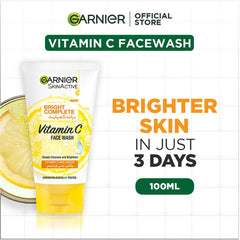 GARNIER VITAMIN C FACE WASH 100ML