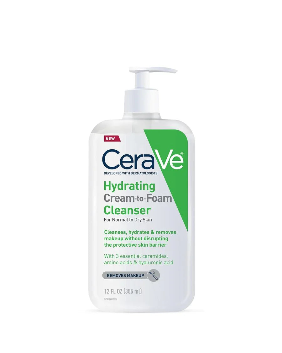 Cerave Hydrating Cream To Foam Cleanser 16Oz/473Ml