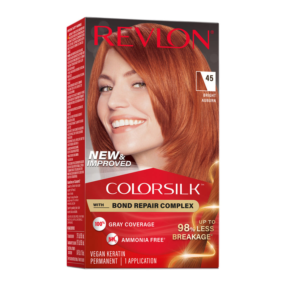 Revlon ColorSilk Beautiful Color Permanent Hair Color - 45 Bright Auburn