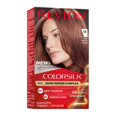 Revlon ColorSilk Beautiful Color Permanent Hair Color - 55 Light Reddish Brown