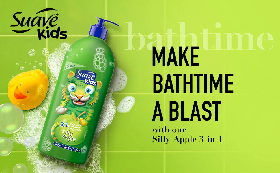 SUAVE KIDS 3IN1 SILLY APPLE 700ML