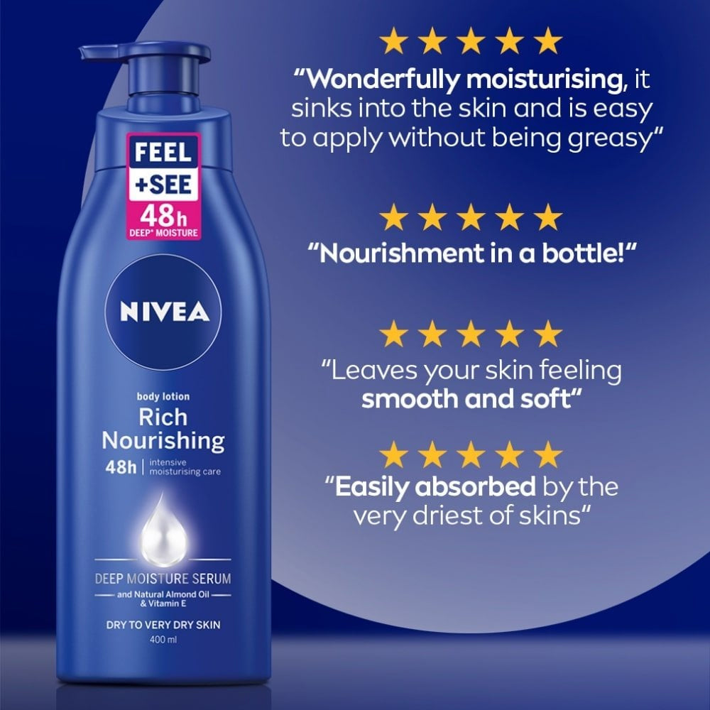 NIVEA RICH NOURISHING LOTION 400ML
