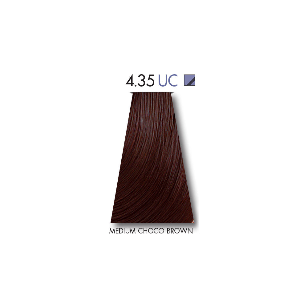 Keune Ultimate Cover Medium Choco Brown 4.35 with Keune Developer 20 Volume - 60 ml
