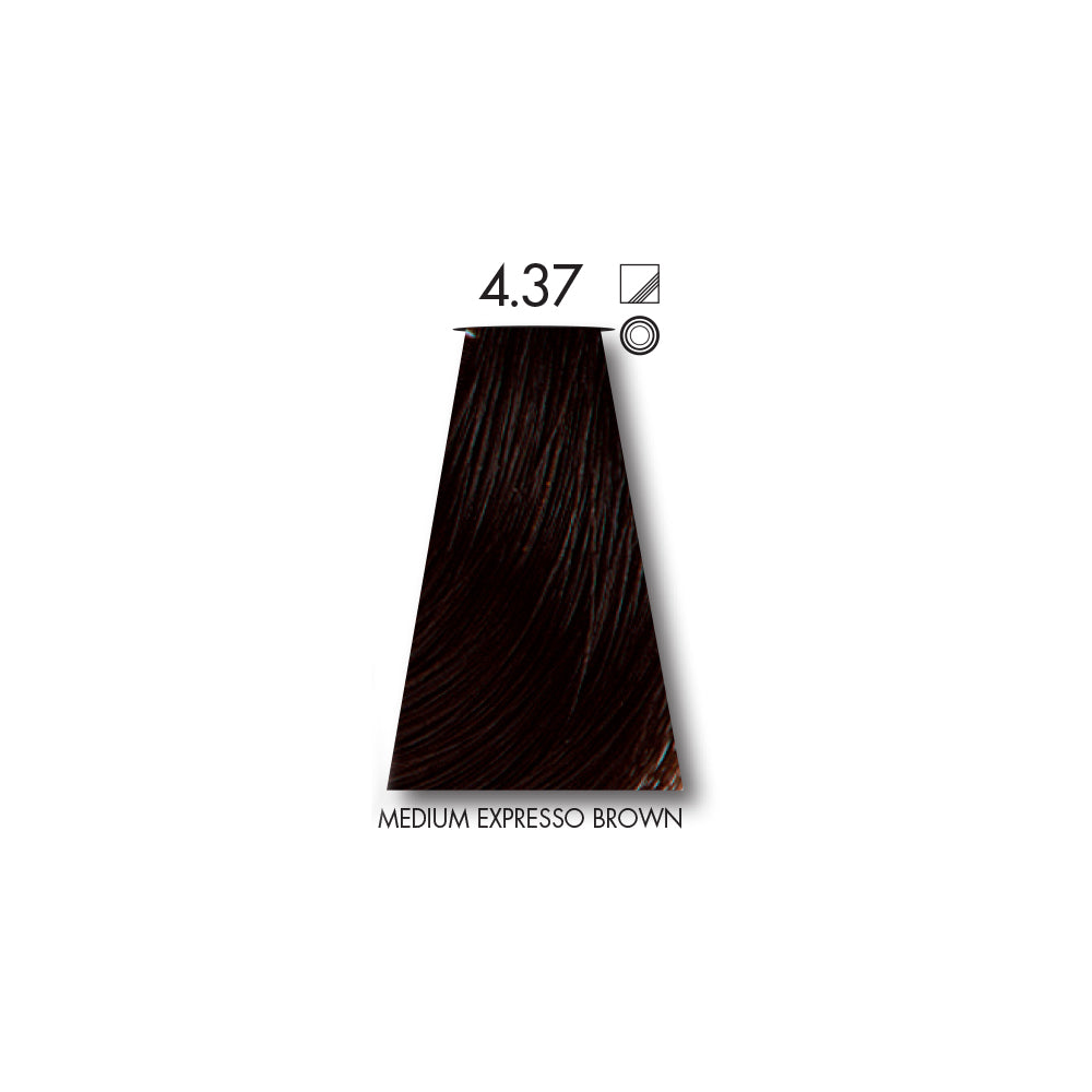 Keune Tinta Medium Expresso Brown 4.37 with Keune Developer 20 Volume - 60 ml
