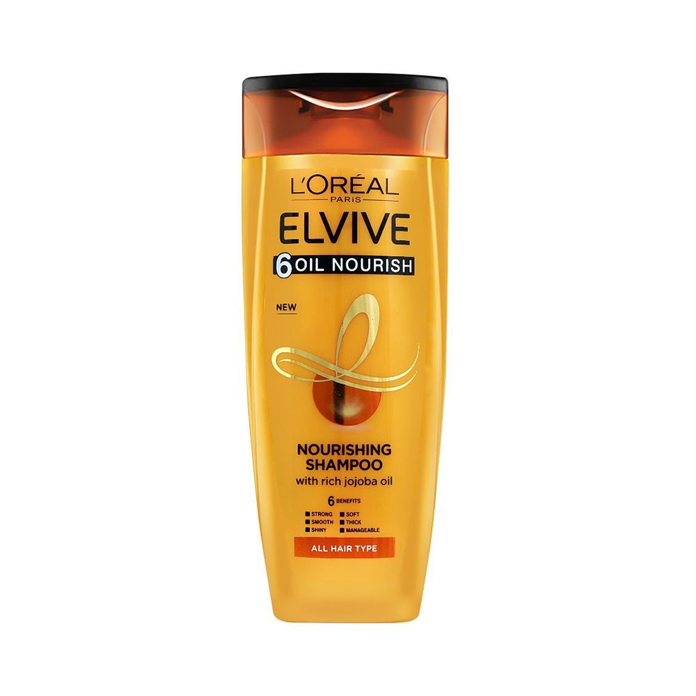 L'Oreal Paris Elvive 6 Oil Nourish Shampoo 360 Ml - For Dull & Dry Hair