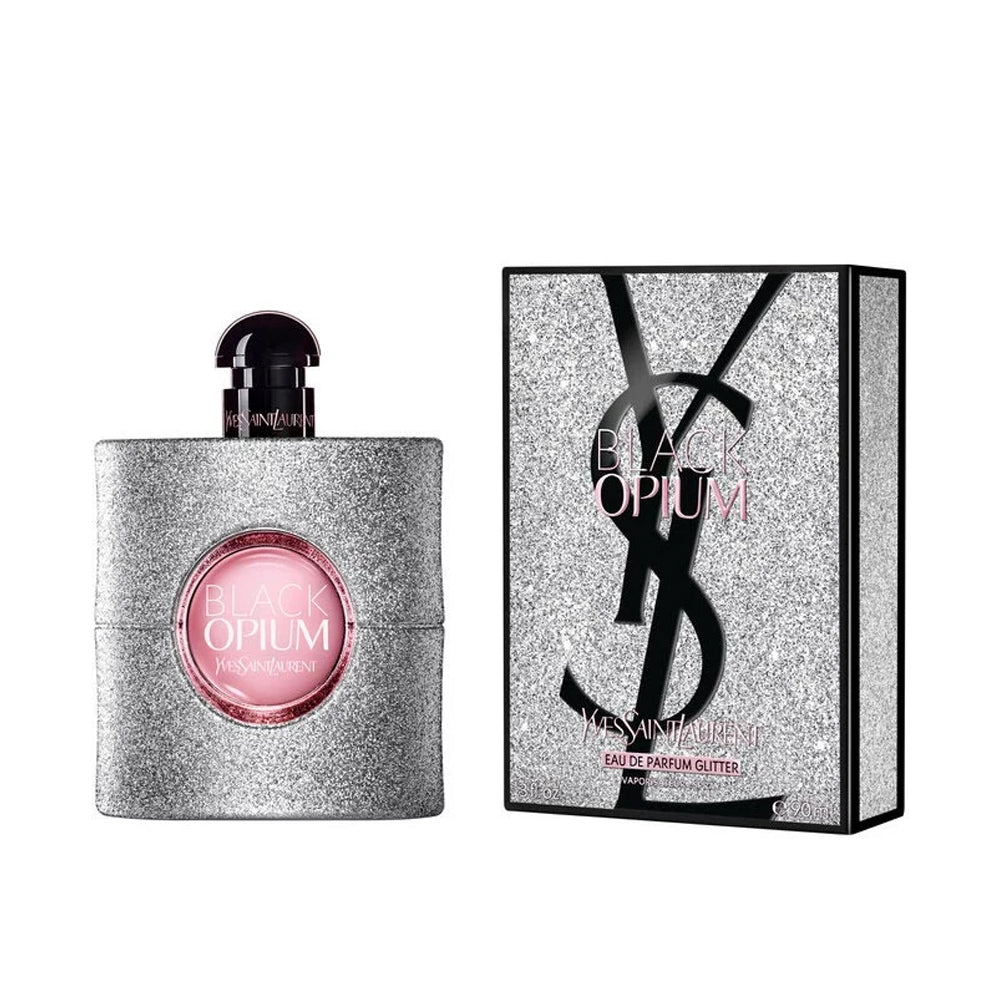 YSL OPIUM BLACK GLITTER LADY EDP 90ML NEW