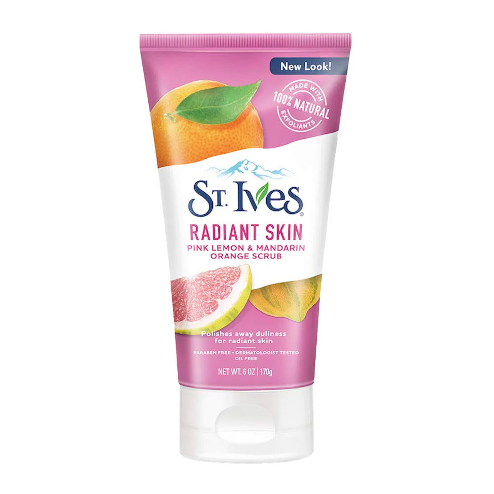 St. Ives - Face Scrub Radiant Skin Pink Lemon & Mandarin Orange Scrub 6Oz/170G