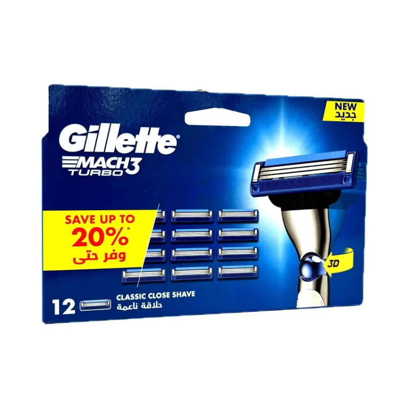 Gillette MACH 3 Turbo Mega 12 Pack