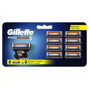Gillette Fusion pro Glide 5 Mega 8 Pack