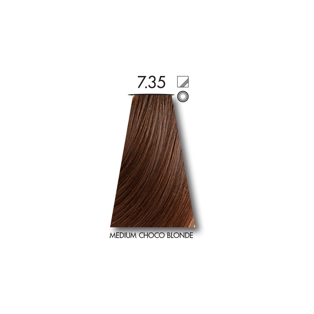 Keune Tinta MEDIUM GOLDEN MOHANGNY BLONDE 7.35 with Keune Developer 20 Volume - 60 ml