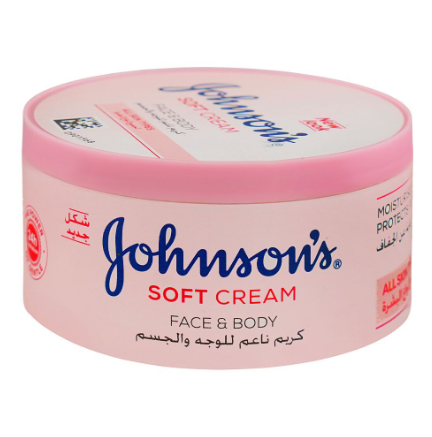 Johnson's Soft Cream For Face & Body - 300Ml