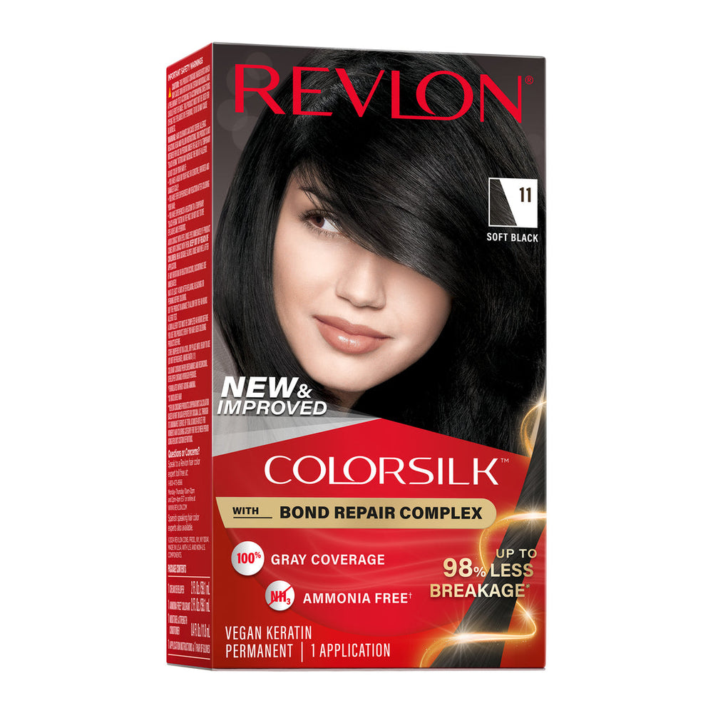 Revlon ColorSilk Beautiful Color Permanent Hair Color - 11 Soft Black