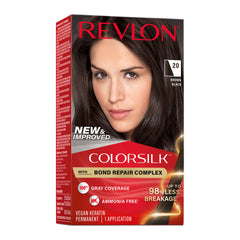 Revlon ColorSilk Beautiful Color Permanent Hair Color - 20 Brown Black