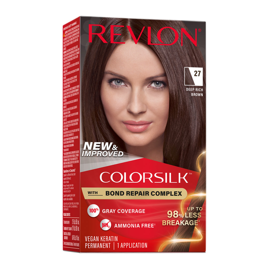 Revlon ColorSilk Beautiful Color Permanent Hair Color - 27 Deep Rich Brown