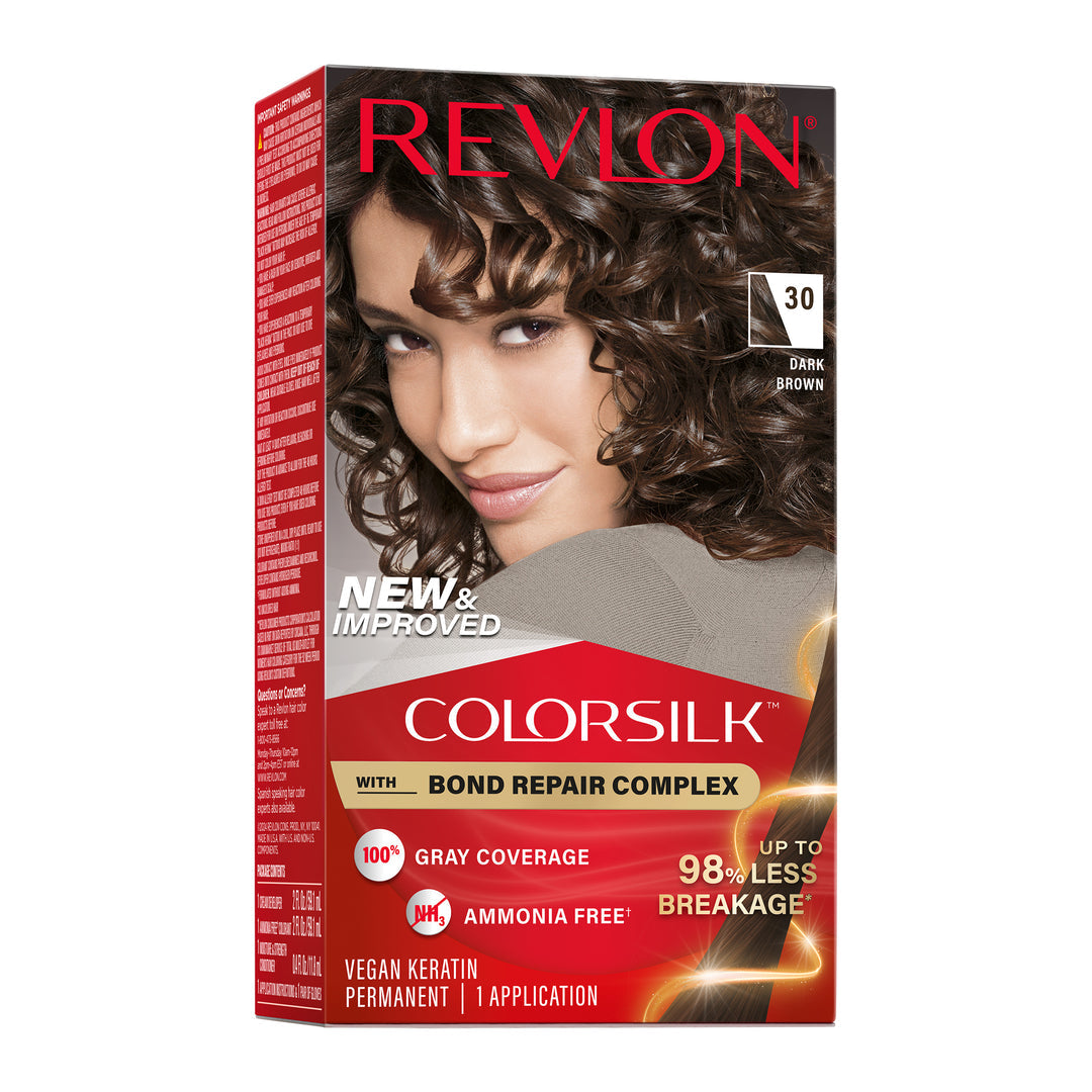 Revlon ColorSilk Beautiful Color Permanent Hair Color - 30 Dark Brown