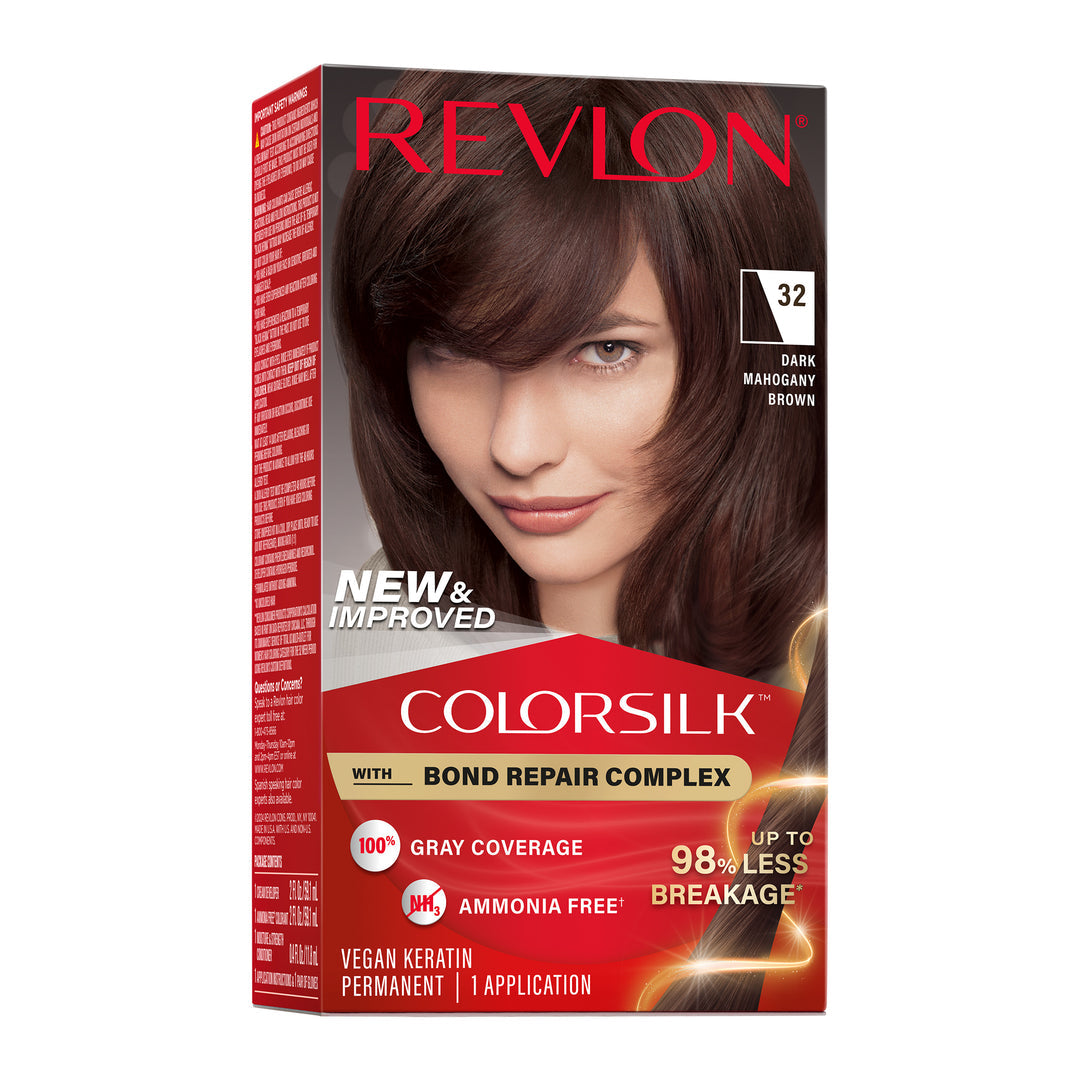 Revlon ColorSilk Beautiful Color Permanent Hair Color - 32 Dark Mahogany Brown