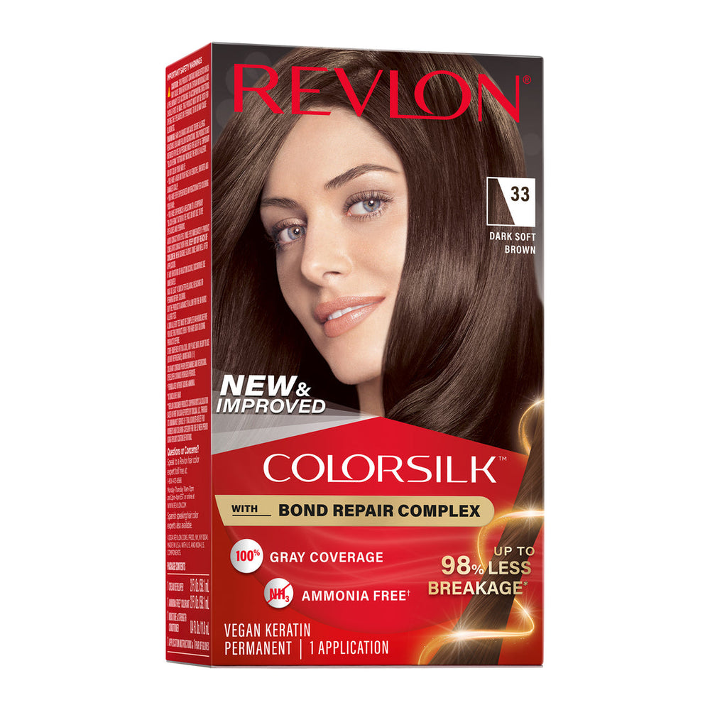Revlon ColorSilk Beautiful Color Permanent Hair Color - 33 Dark Soft Brown
