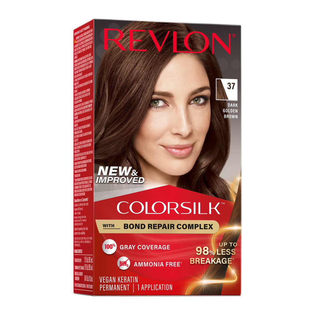Revlon ColorSilk Beautiful Color Permanent Hair Color - 37 Dark Golden Brown