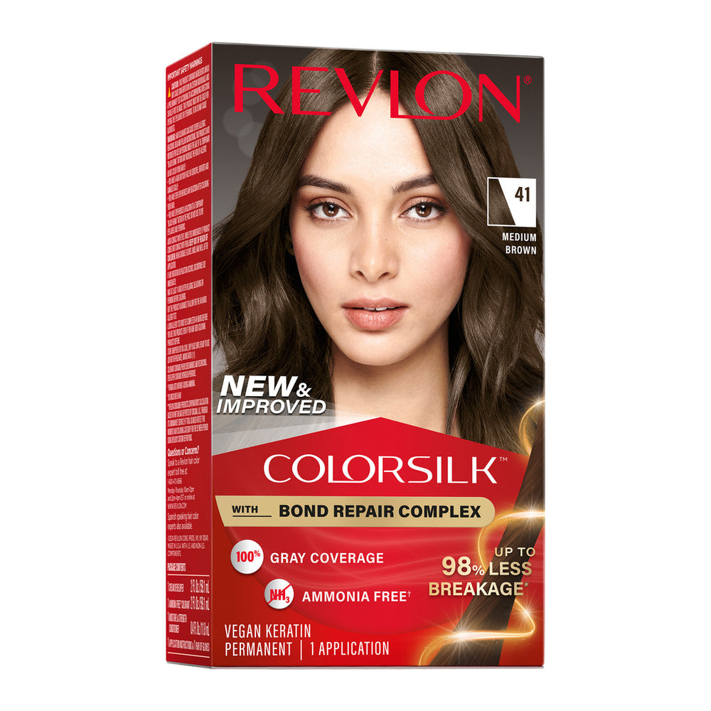 Revlon ColorSilk Beautiful Color Permanent Hair Color - 41 Medium Brown