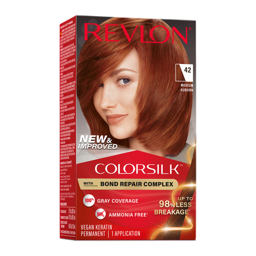 Revlon ColorSilk Beautiful Color Permanent Hair Color - 42 Medium Auburn