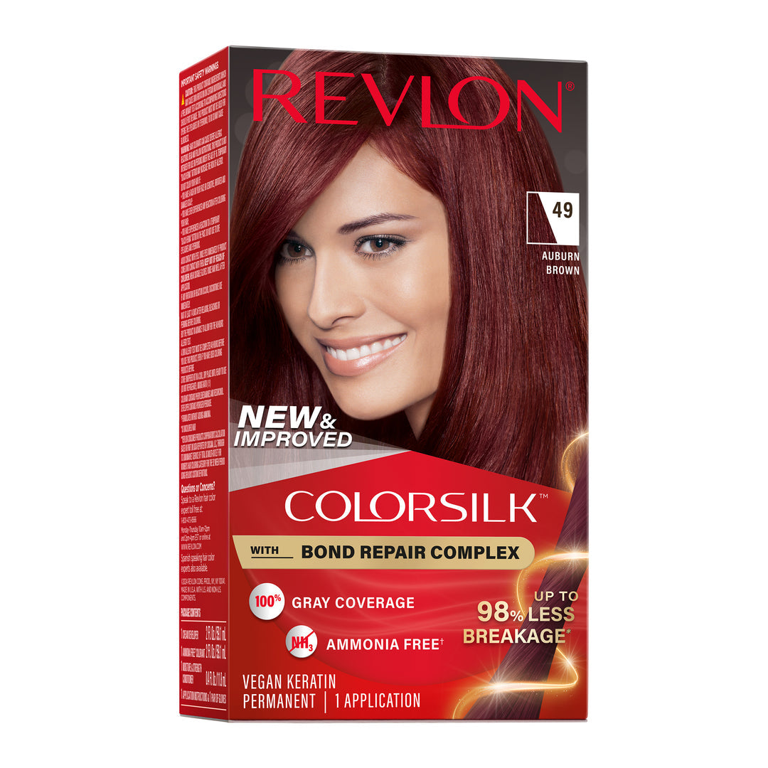 Revlon ColorSilk Beautiful Color Permanent Hair Color - 49 Auburn Brown