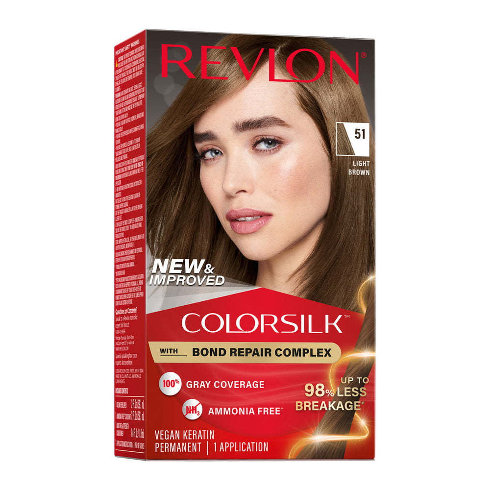 Revlon ColorSilk Beautiful Color Permanent Hair Color - 51 Light Brown
