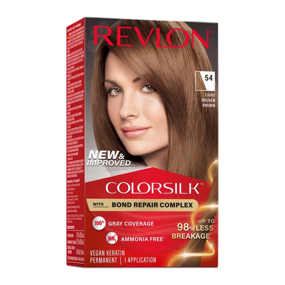 Revlon ColorSilk Beautiful Color Permanent Hair Color - 54 Light Golden Brown