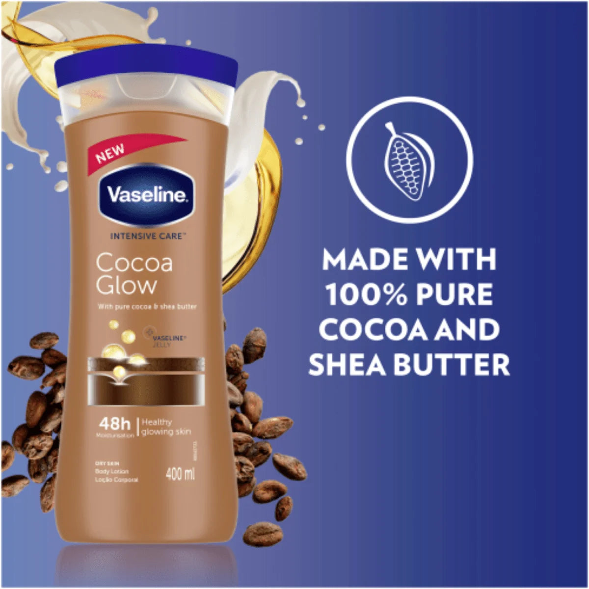 Vaseline Cocoa Glow 400ML Body Lotion
